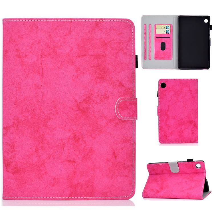 For Huawei MatePad T8 Marble Style Cloth Texture Tablet PC Protective Leather Case with Bracket & Card Slot & Pen Slot & Anti Skid Strip, For Huawei MatePad T8