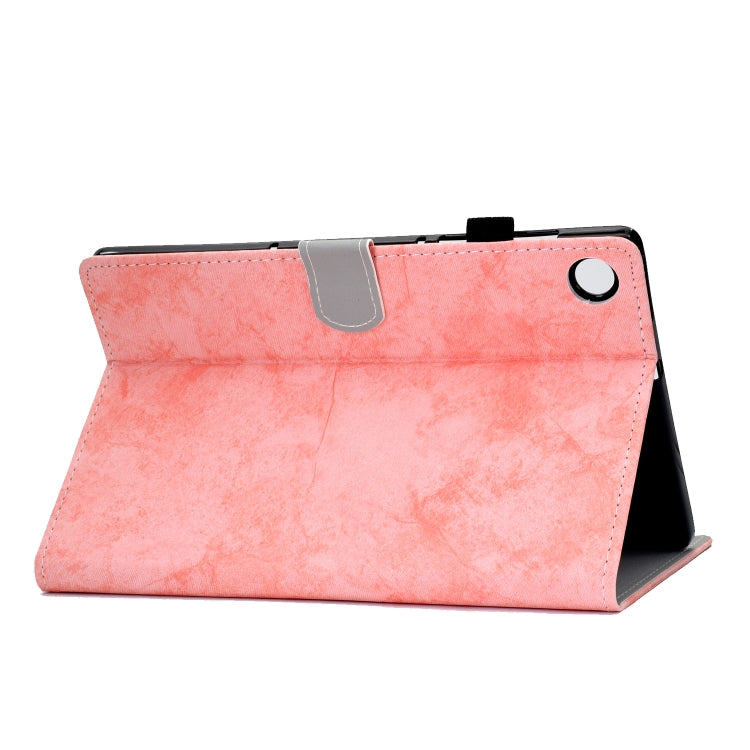 For Lenovo Tab M10 Plus TB-X606F Marble Style Cloth Texture Tablet PC Protective Leather Case with Bracket & Card Slot & Pen Slot & Anti Skid Strip & Wake-up / Sleep Function, For Lenovo Tab M10 Plus TB-X606F