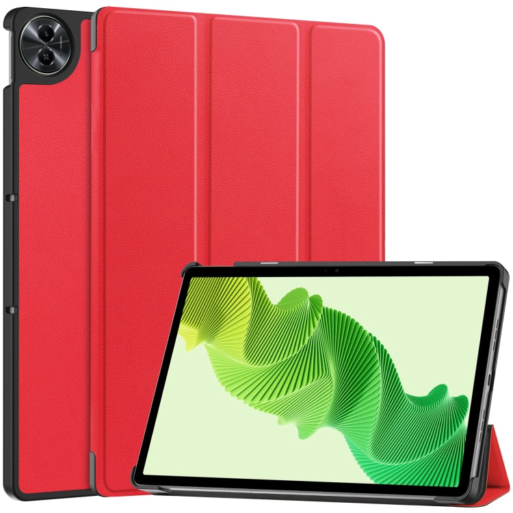 3-folding Leather Smart Tablet Case, For Realme Pad 2