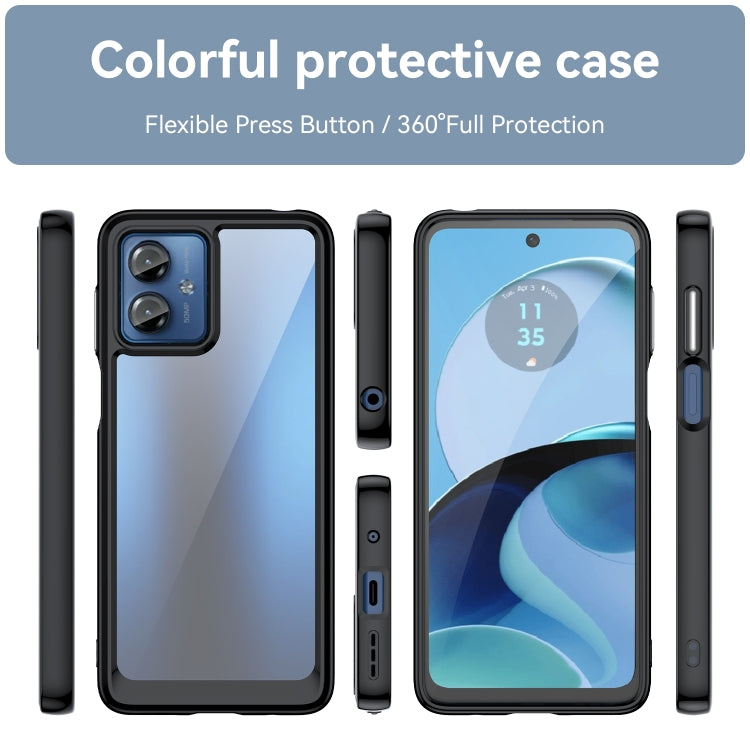 Colorful Series Acrylic + TPU Phone Case, For Motorola Moto G14