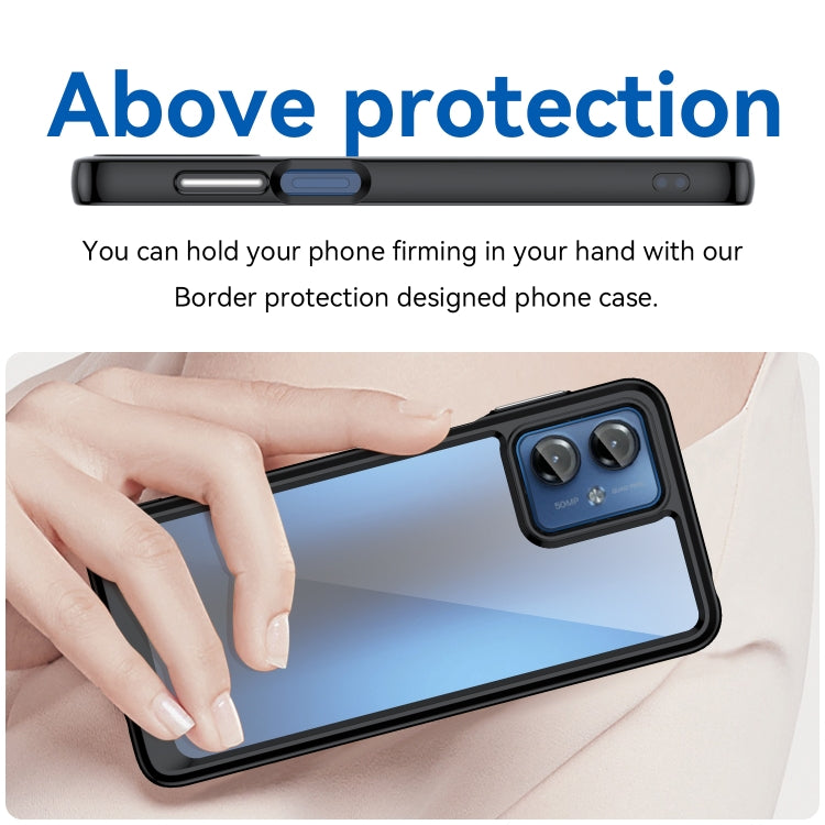 Colorful Series Acrylic + TPU Phone Case, For Motorola Moto G14