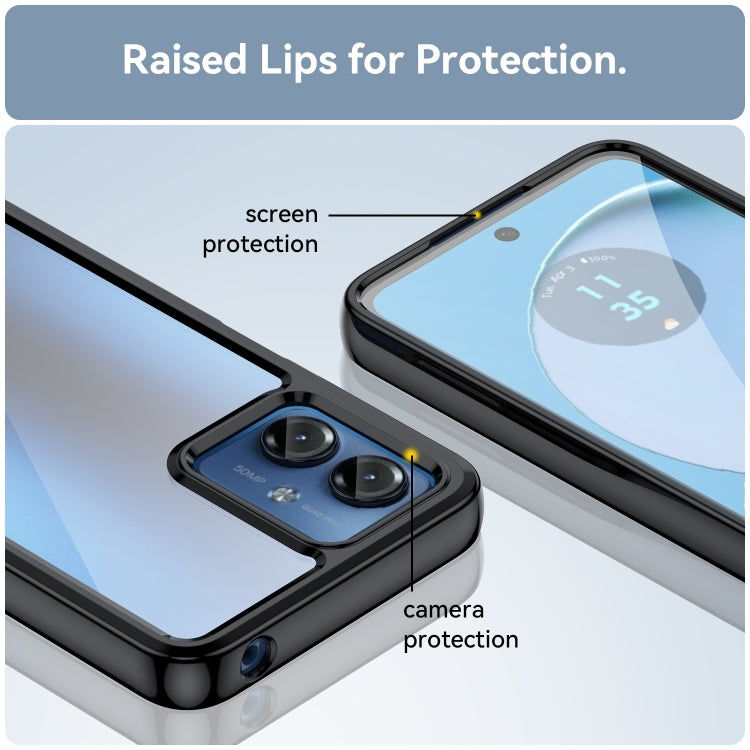 Colorful Series Acrylic + TPU Phone Case, For Motorola Moto G14
