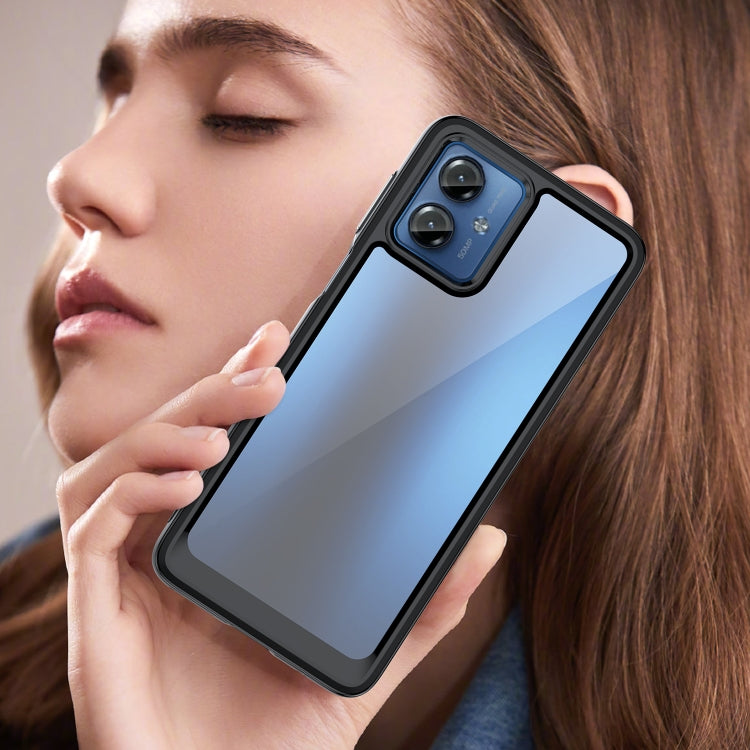 Colorful Series Acrylic + TPU Phone Case, For Motorola Moto G14
