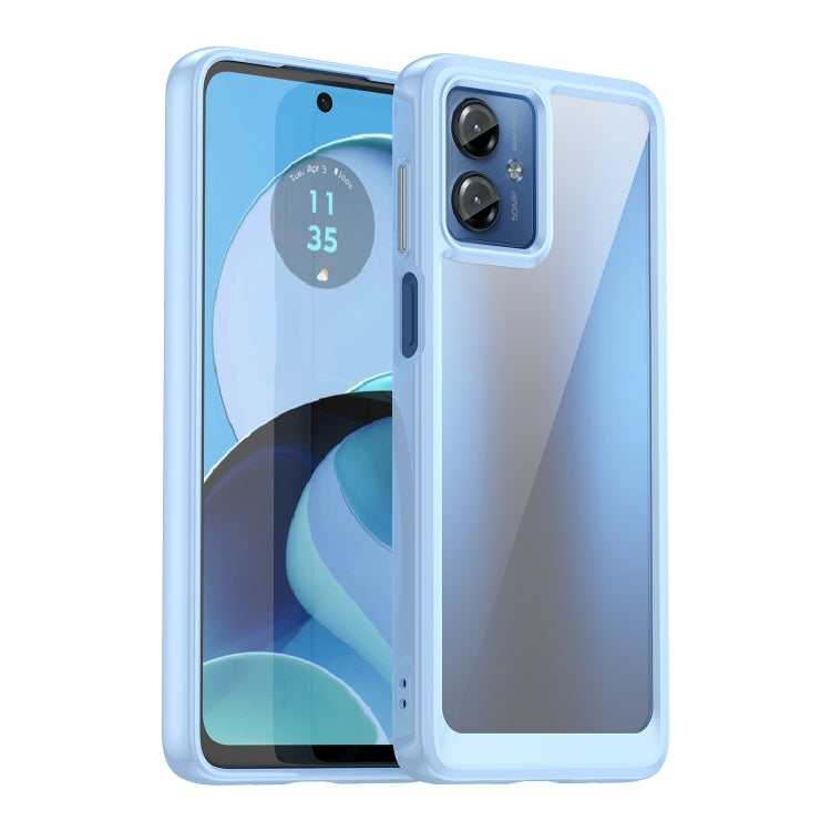 Colorful Series Acrylic + TPU Phone Case, For Motorola Moto G14