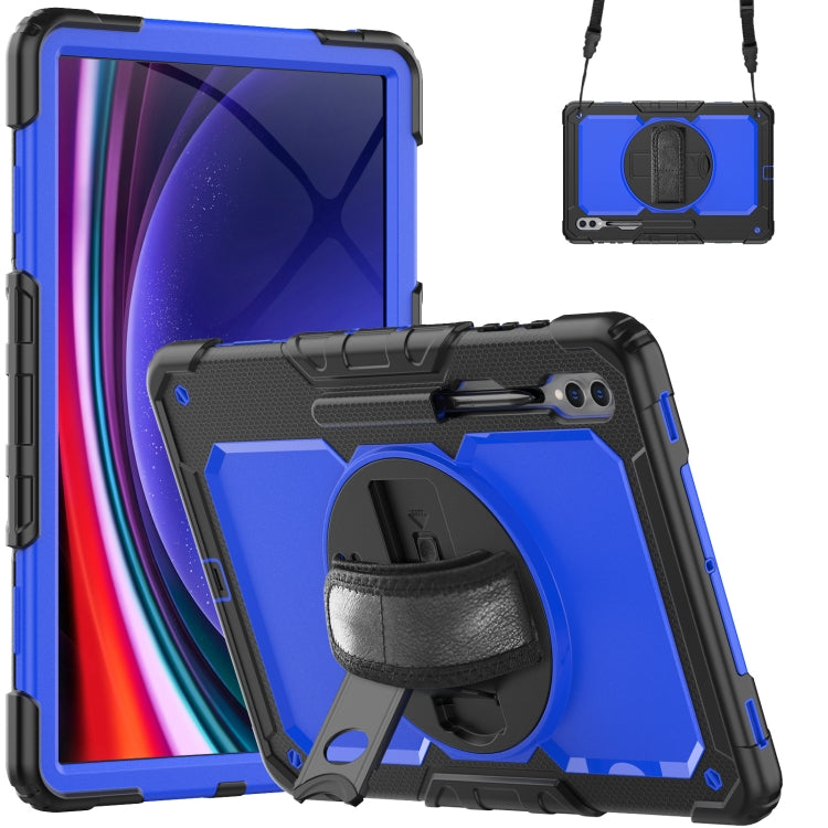 Lucky Wheel Grip Silicone Hybrid PC Tablet Case with Shoulder Strap, For Samsung Galaxy Tab S9 / S9 FE / S10 FE, For Samsung Galaxy Tab S10 FE+, For Samsung Galaxy Tab S9 Ultra / S10 Ultra, For Samsung Galaxy Tab S10+ / S9+ / S9 FE+
