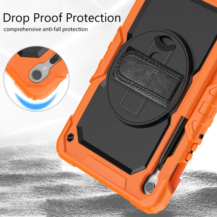 Lucky Wheel Grip Silicone Hybrid PC Tablet Case with Shoulder Strap, For Samsung Galaxy Tab S9 / S9 FE / S10 FE, For Samsung Galaxy Tab S10 FE+, For Samsung Galaxy Tab S9 Ultra / S10 Ultra, For Samsung Galaxy Tab S10+ / S9+ / S9 FE+
