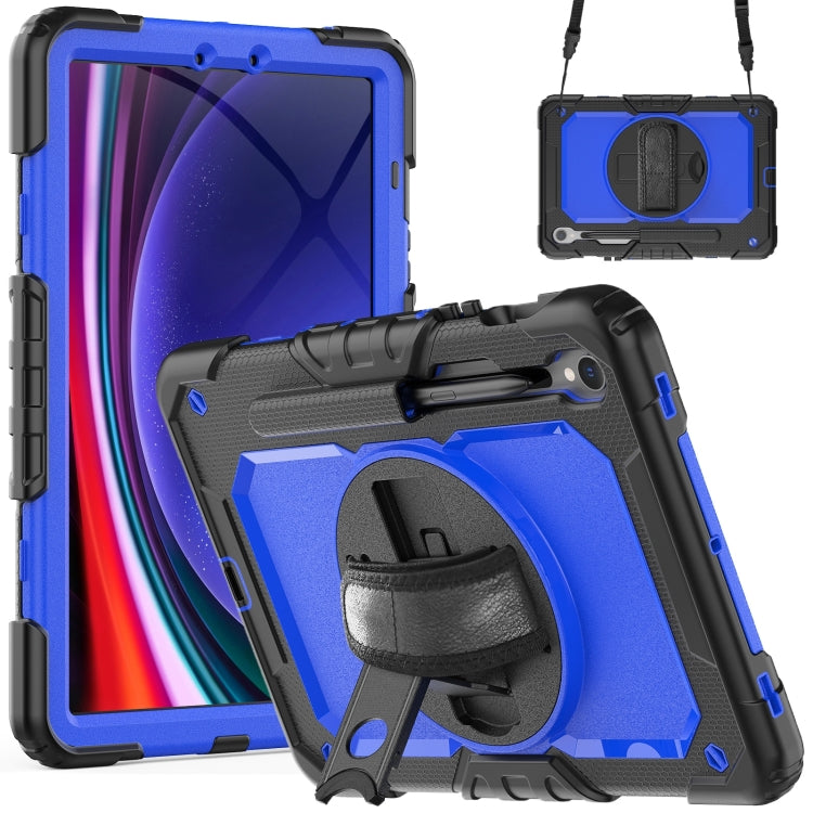 Lucky Wheel Grip Silicone Hybrid PC Tablet Case with Shoulder Strap, For Samsung Galaxy Tab S9 / S9 FE / S10 FE, For Samsung Galaxy Tab S10 FE+, For Samsung Galaxy Tab S9 Ultra / S10 Ultra, For Samsung Galaxy Tab S10+ / S9+ / S9 FE+