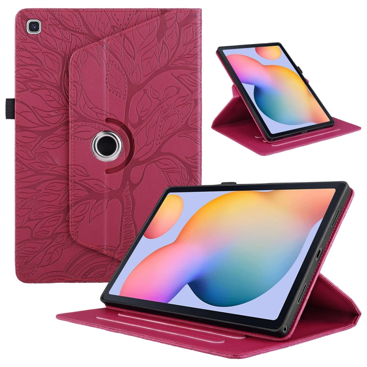 Tree Life Embossed Rotation Leather Smart Tablet Case, For Samsung Galaxy Tab S10 FE+, For Samsung Galaxy Tab S9 FE / S9 X510, For Samsung Galaxy Tab A8 10.5, For Samsung Galaxy Tab S6 Lite P610