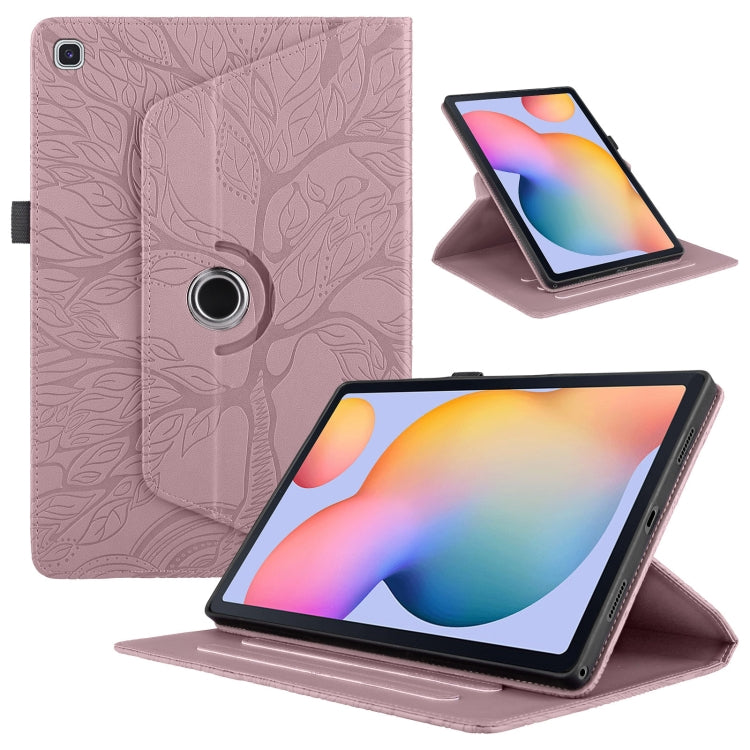 Tree Life Embossed Rotation Leather Smart Tablet Case, For Samsung Galaxy Tab S10 FE+, For Samsung Galaxy Tab S9 FE / S9 X510, For Samsung Galaxy Tab A8 10.5, For Samsung Galaxy Tab S6 Lite P610