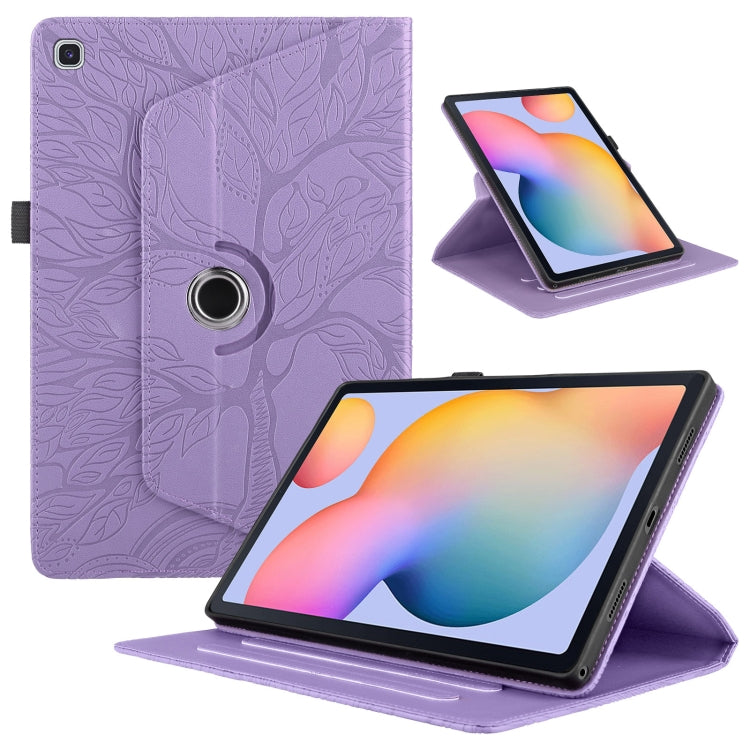 Tree Life Embossed Rotation Leather Smart Tablet Case, For Samsung Galaxy Tab S10 FE+, For Samsung Galaxy Tab S9 FE / S9 X510, For Samsung Galaxy Tab A8 10.5, For Samsung Galaxy Tab S6 Lite P610