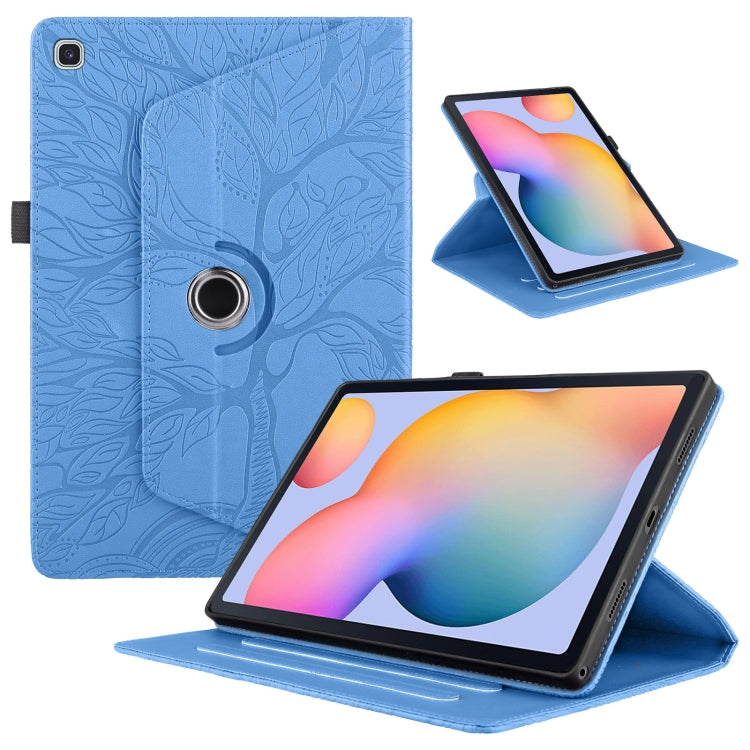 Tree Life Embossed Rotation Leather Smart Tablet Case, For Samsung Galaxy Tab S10 FE+, For Samsung Galaxy Tab S9 FE / S9 X510, For Samsung Galaxy Tab A8 10.5, For Samsung Galaxy Tab S6 Lite P610