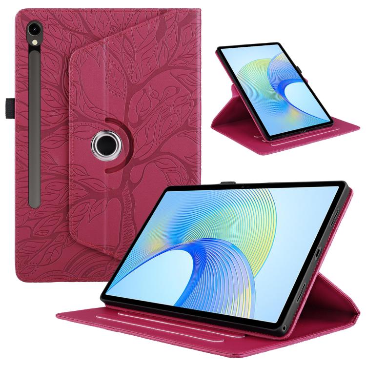 Tree Life Embossed Rotation Leather Smart Tablet Case, For Samsung Galaxy Tab S10 FE+, For Samsung Galaxy Tab S9 FE / S9 X510, For Samsung Galaxy Tab A8 10.5, For Samsung Galaxy Tab S6 Lite P610