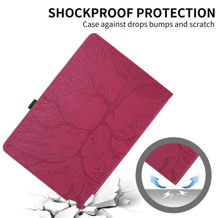 Tree Life Embossed Rotation Leather Smart Tablet Case, For Samsung Galaxy Tab S10 FE+, For Samsung Galaxy Tab S9 FE / S9 X510, For Samsung Galaxy Tab A8 10.5, For Samsung Galaxy Tab S6 Lite P610