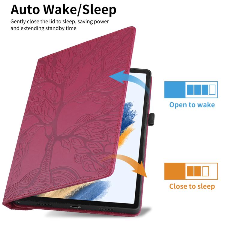 Tree Life Embossed Rotation Leather Smart Tablet Case, For Samsung Galaxy Tab S10 FE+, For Samsung Galaxy Tab S9 FE / S9 X510, For Samsung Galaxy Tab A8 10.5, For Samsung Galaxy Tab S6 Lite P610