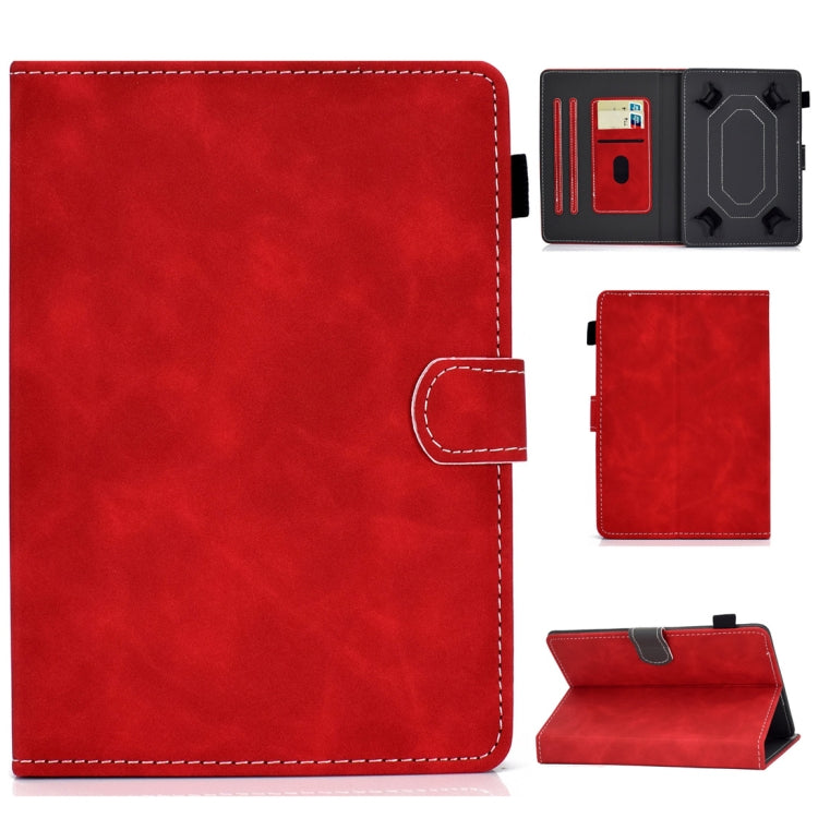 Tablet PC Universal Cowhide Texture Horizontal Flip Leather Case with Holder & Card Slots & Pen Slot, For 7 inch, For 8 inch, For 10 inch