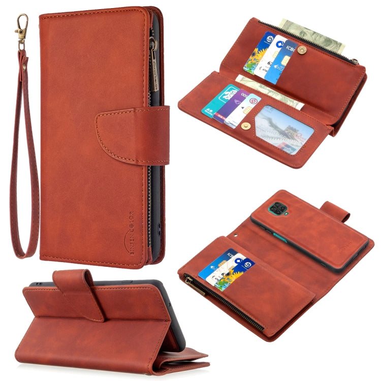 Skin Feel Detachable Magnetic Zipper Horizontal Flip PU Leather Case with Multi-Card Slots & Holder & Wallet & Photo Frame & Lanyard, For Xiaomi Redmi Note 9 Pro, For Xiaomi Mi CC9 Pro