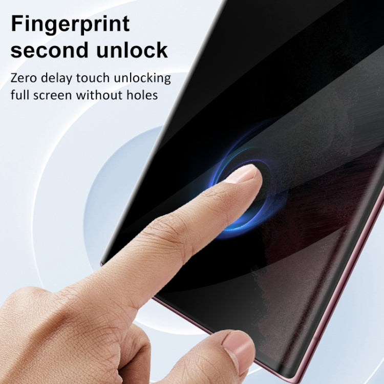 3D Curved Edge Privacy Tempered Glass Film, For Samsung Galaxy S23 Ultra 5G, For Samsung Galaxy S22 Ultra 5G, For Samsung Galaxy S21 Ultra 5G