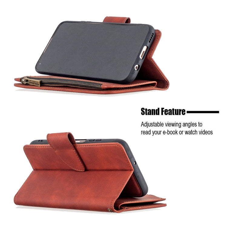 Skin Feel Detachable Magnetic Zipper Horizontal Flip PU Leather Case with Holder & Card Slots & Wallet & Photo Frame & Lanyard, For Huawei P40 Lite, For Huawei P40 Pro, For Huawei P Smart Z, For Huawei P Smart (2019), For Huawei Y5 (2019)              ...
