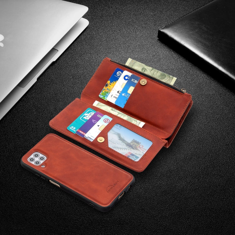 Skin Feel Detachable Magnetic Zipper Horizontal Flip PU Leather Case with Holder & Card Slots & Wallet & Photo Frame & Lanyard, For Huawei P40 Lite, For Huawei P40 Pro, For Huawei P Smart Z, For Huawei P Smart (2019), For Huawei Y5 (2019)              ...