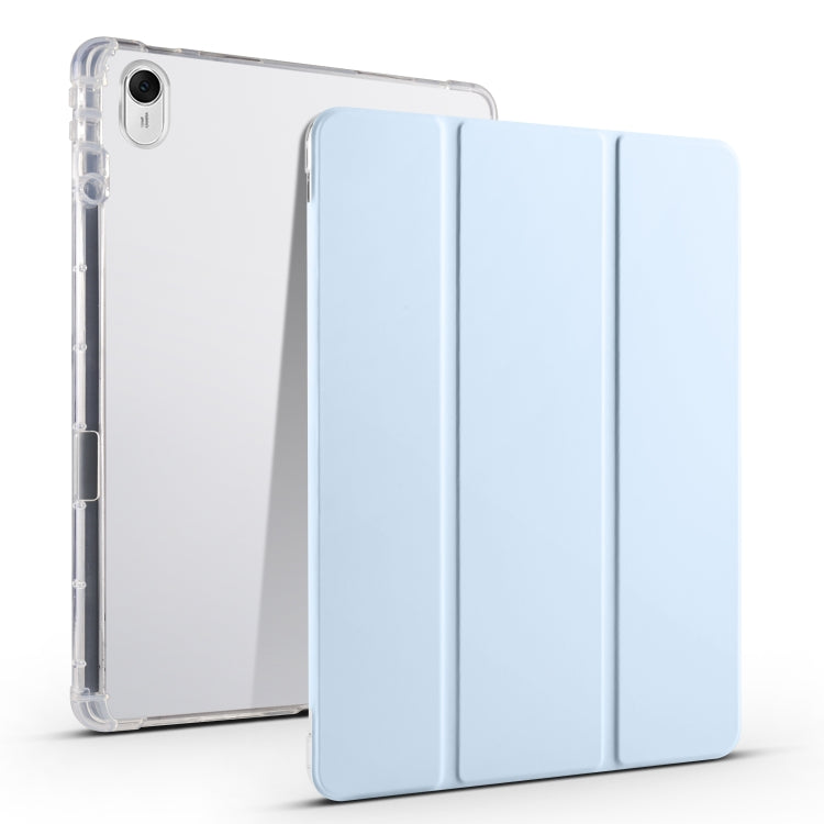 3-folding Transparent TPU Smart Leather Tablet Case, For Huawei MatePad 11.5S, For Huawei MatePad Pro 13.2 2023, For Huawei MatePad 11.5 2023
