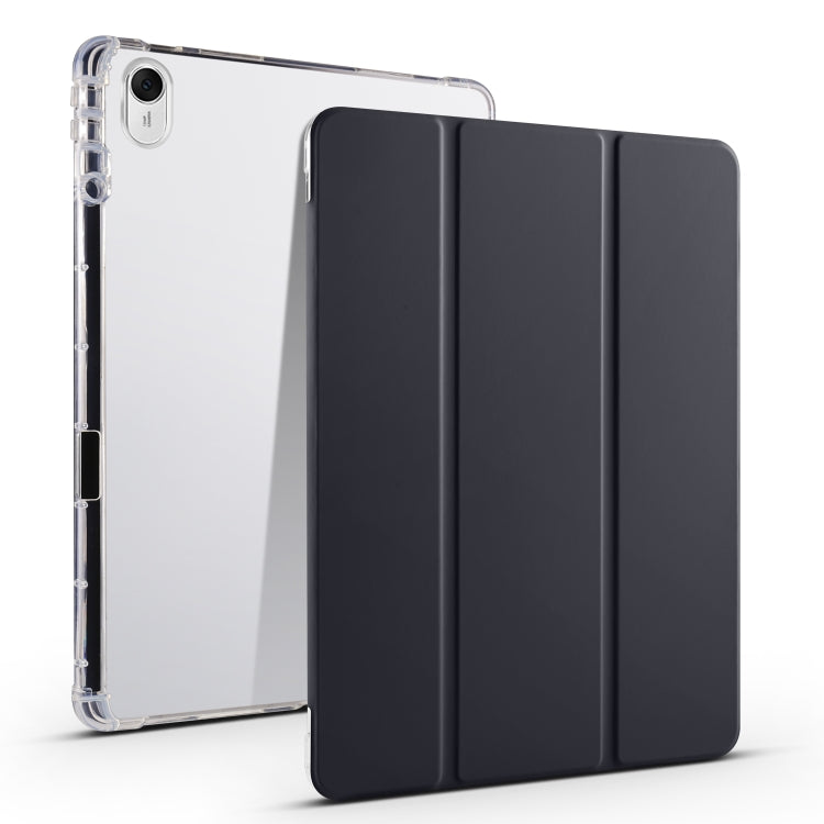 3-folding Transparent TPU Smart Leather Tablet Case, For Huawei MatePad 11.5S, For Huawei MatePad Pro 13.2 2023, For Huawei MatePad 11.5 2023