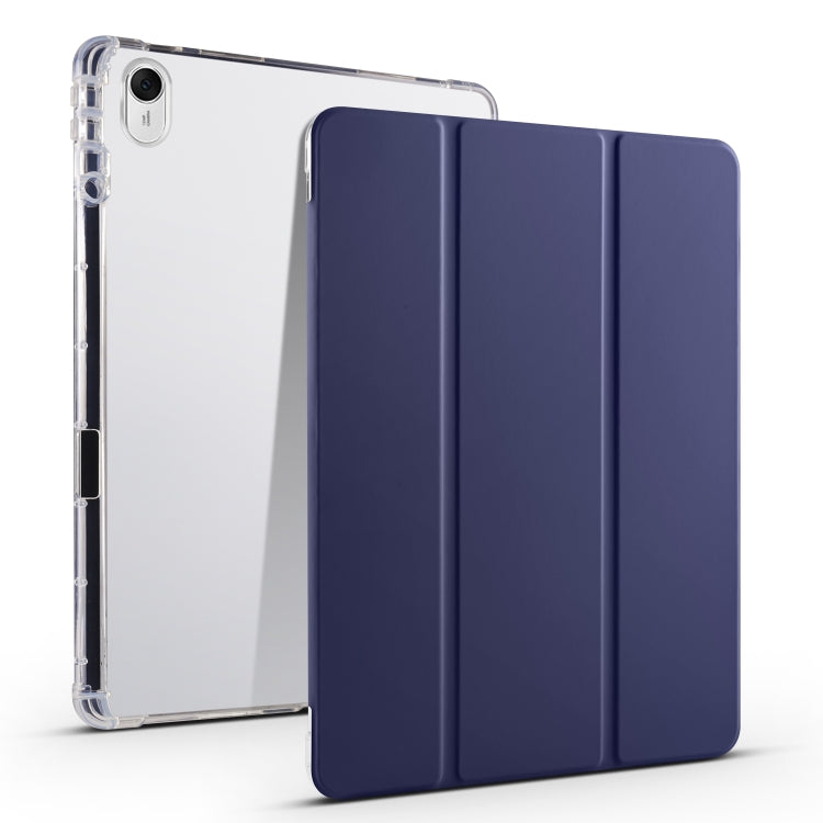 3-folding Transparent TPU Smart Leather Tablet Case, For Huawei MatePad 11.5S, For Huawei MatePad Pro 13.2 2023, For Huawei MatePad 11.5 2023