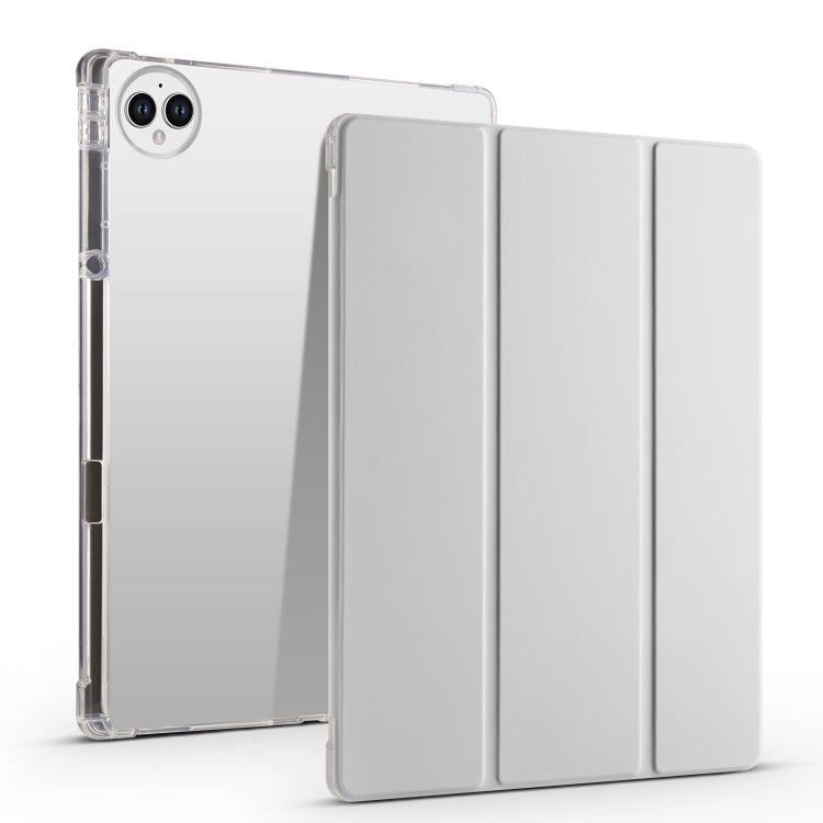 3-folding Transparent TPU Smart Leather Tablet Case, For Huawei MatePad 11.5S, For Huawei MatePad Pro 13.2 2023, For Huawei MatePad 11.5 2023