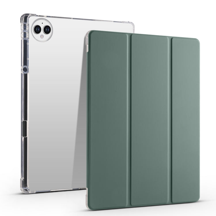 3-folding Transparent TPU Smart Leather Tablet Case, For Huawei MatePad 11.5S, For Huawei MatePad Pro 13.2 2023, For Huawei MatePad 11.5 2023
