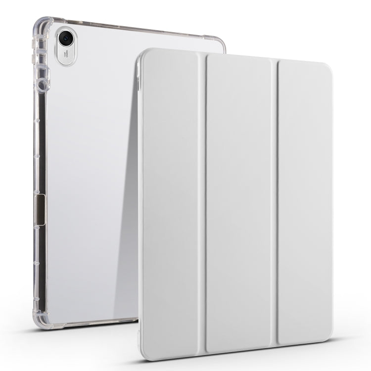 3-folding Transparent TPU Smart Leather Tablet Case, For Huawei MatePad 11.5S, For Huawei MatePad Pro 13.2 2023, For Huawei MatePad 11.5 2023