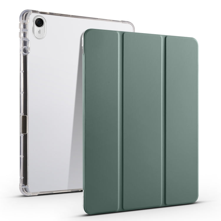 3-folding Transparent TPU Smart Leather Tablet Case, For Huawei MatePad 11.5S, For Huawei MatePad Pro 13.2 2023, For Huawei MatePad 11.5 2023