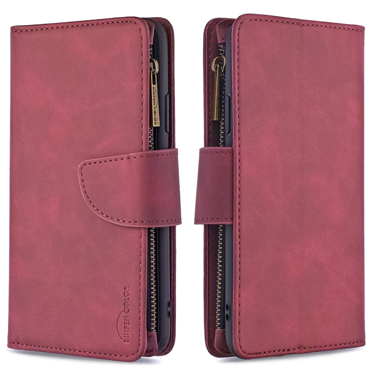 Skin Feel Detachable Magnetic Zipper Horizontal Flip PU Leather Case with Multi-Card Slots & Holder & Wallet & Photo Frame & Lanyard, For iPhone SE 2022 / SE 2020 / 8 / 7, For iPhone XS / X, For iPhone 6 Plus, For iPhone 6, For iPhone 11 Pro Max       ...
