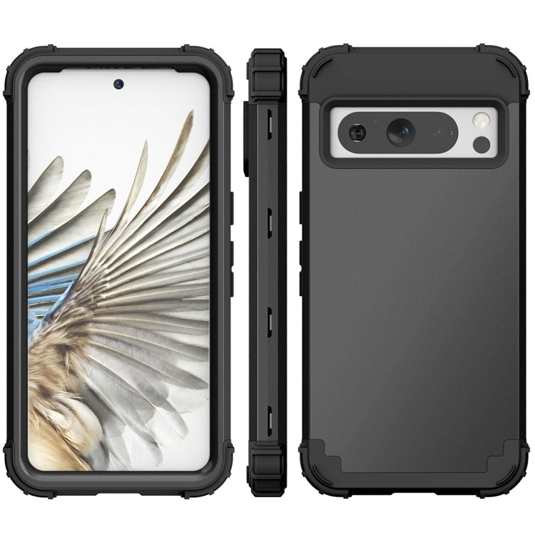3 in 1 Shockproof PC + Silicone Phone Case, For Google Pixel 8 Pro, For Google Pixel 8
