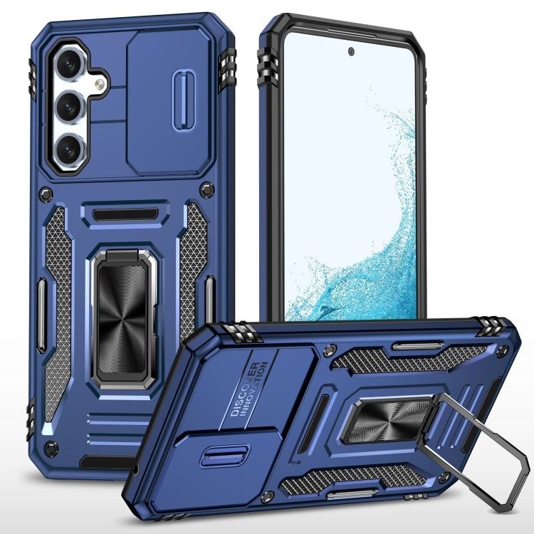 Armor PC + TPU Camera Shield Phone Case, For Samsung Galaxy S24 Ultra 5G, For Samsung Galaxy S23 FE 5G, For Samsung Galaxy A54, For Samsung Galaxy S24+ 5G, For Samsung Galaxy S24 5G, For Samsung Galaxy A15, For Samsung Galaxy A05s