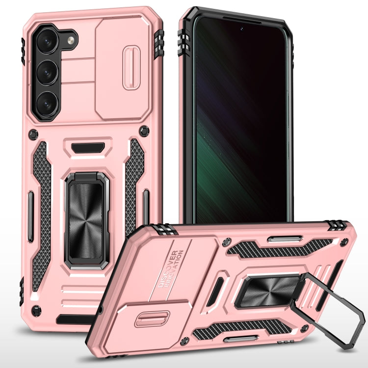 Armor PC + TPU Camera Shield Phone Case, For Samsung Galaxy S24 Ultra 5G, For Samsung Galaxy S23 FE 5G, For Samsung Galaxy A54, For Samsung Galaxy S24+ 5G, For Samsung Galaxy S24 5G, For Samsung Galaxy A15, For Samsung Galaxy A05s