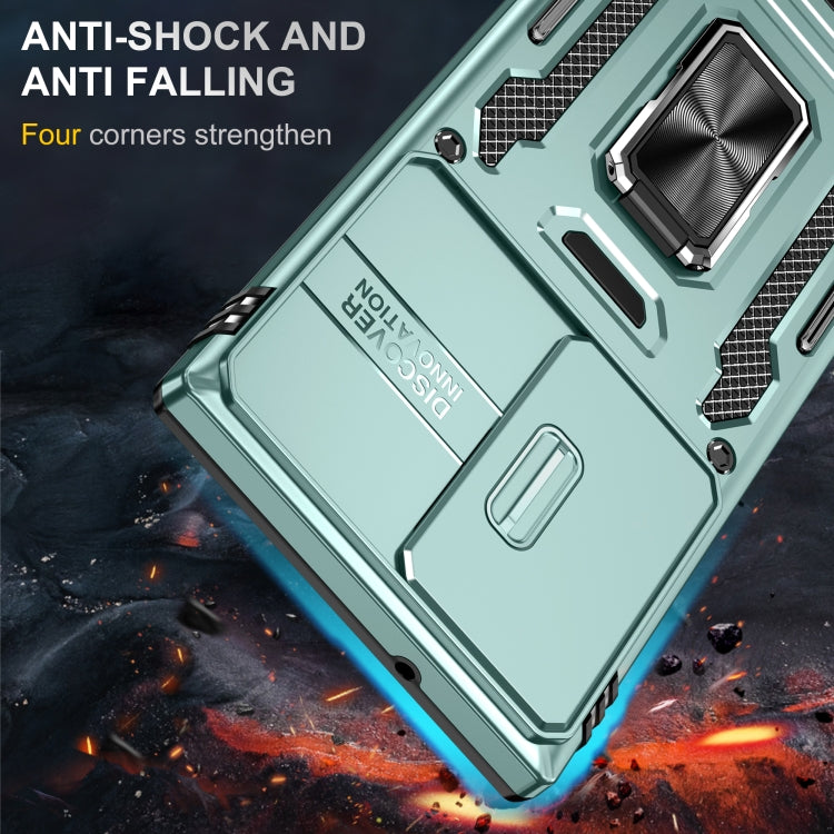 Armor PC + TPU Camera Shield Phone Case, For Samsung Galaxy S24 Ultra 5G, For Samsung Galaxy S23 FE 5G, For Samsung Galaxy A54, For Samsung Galaxy S24+ 5G, For Samsung Galaxy S24 5G, For Samsung Galaxy A15, For Samsung Galaxy A05s