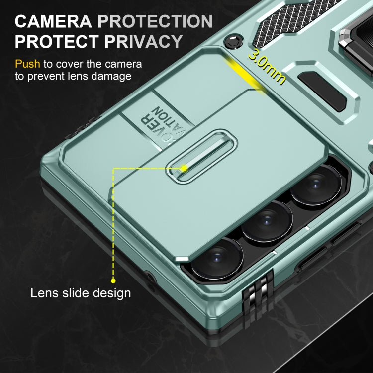 Armor PC + TPU Camera Shield Phone Case, For Samsung Galaxy S24 Ultra 5G, For Samsung Galaxy S23 FE 5G, For Samsung Galaxy S24+ 5G, For Samsung Galaxy A54, For Samsung Galaxy S24 5G, For Samsung Galaxy A15, For Samsung Galaxy A05s