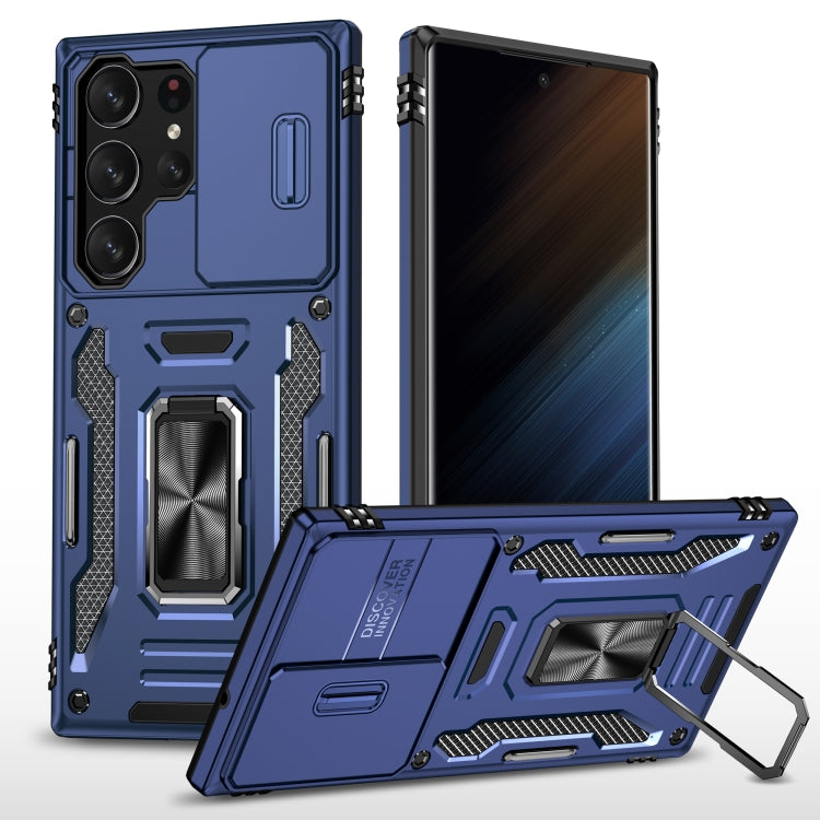Armor PC + TPU Camera Shield Phone Case, For Samsung Galaxy S24 Ultra 5G, For Samsung Galaxy S23 FE 5G, For Samsung Galaxy S24+ 5G, For Samsung Galaxy A54, For Samsung Galaxy S24 5G, For Samsung Galaxy A15, For Samsung Galaxy A05s