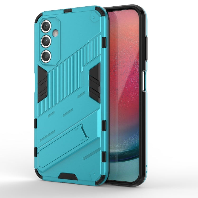 Punk Armor 2 in 1 PC + TPU Shockproof Phone Case with Invisible Holder, For Samsung Galaxy S24 5G, For Samsung Galaxy A15, For Samsung Galaxy A05 4G, For Samsung Galaxy A05s 4G, For Samsung Galaxy A25 5G, For Samsung Galaxy S23 FE 5G