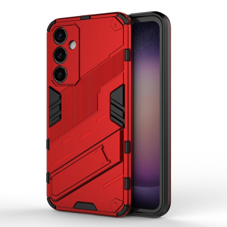 Punk Armor 2 in 1 PC + TPU Shockproof Phone Case with Invisible Holder, For Samsung Galaxy S24 5G, For Samsung Galaxy A15, For Samsung Galaxy A05 4G, For Samsung Galaxy A05s 4G, For Samsung Galaxy A25 5G, For Samsung Galaxy S23 FE 5G