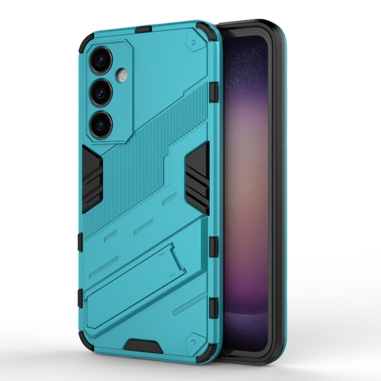 Punk Armor 2 in 1 PC + TPU Shockproof Phone Case with Invisible Holder, For Samsung Galaxy S24 5G, For Samsung Galaxy A15, For Samsung Galaxy A05 4G, For Samsung Galaxy A05s 4G, For Samsung Galaxy A25 5G, For Samsung Galaxy S23 FE 5G