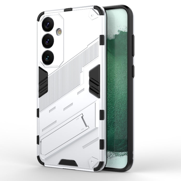 Punk Armor 2 in 1 PC + TPU Shockproof Phone Case with Invisible Holder, For Samsung Galaxy M55 5G, For Samsung Galaxy M15 5G Global, For Samsung Galaxy A55 5G, For Samsung Galaxy A35 5G, For Samsung Galaxy S24 Ultra 5G, For Samsung Galaxy S24+ 5G