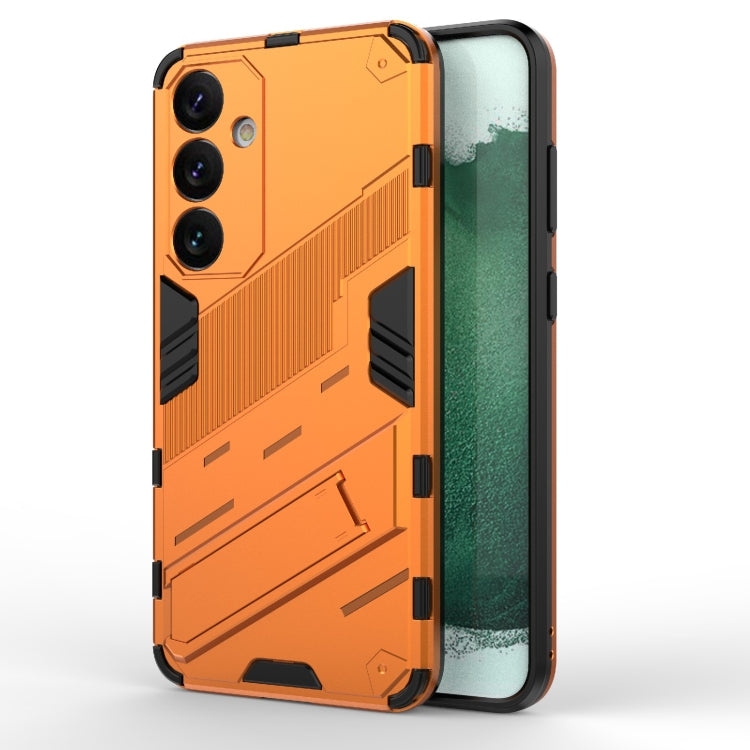 Punk Armor 2 in 1 PC + TPU Shockproof Phone Case with Invisible Holder, For Samsung Galaxy M55 5G, For Samsung Galaxy M15 5G Global, For Samsung Galaxy A55 5G, For Samsung Galaxy A35 5G, For Samsung Galaxy S24 Ultra 5G, For Samsung Galaxy S24+ 5G