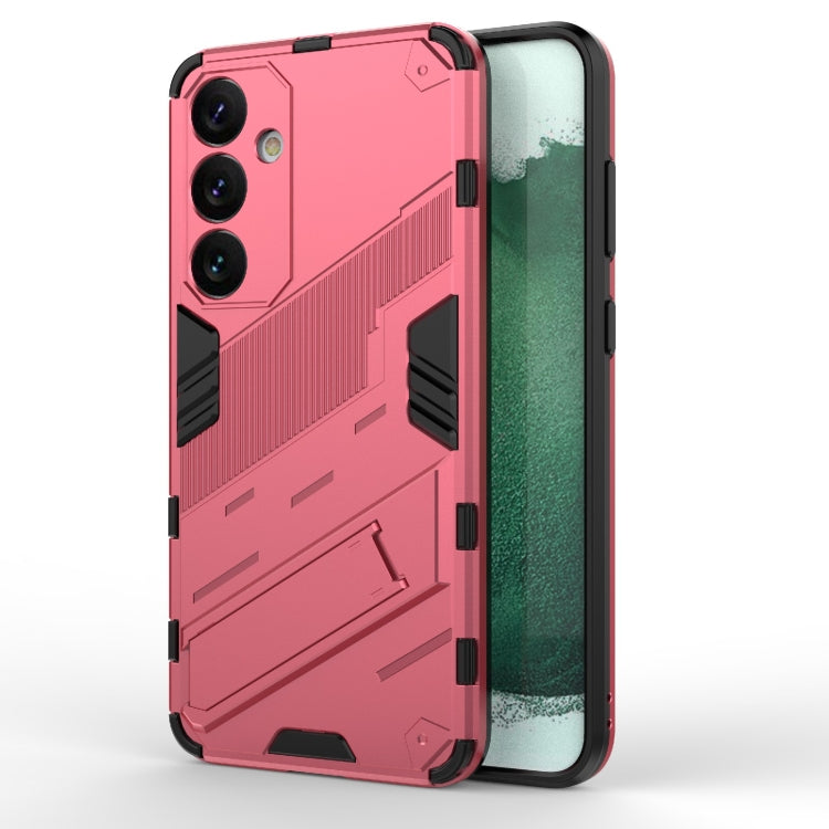 Punk Armor 2 in 1 PC + TPU Shockproof Phone Case with Invisible Holder, For Samsung Galaxy M55 5G, For Samsung Galaxy M15 5G Global, For Samsung Galaxy A55 5G, For Samsung Galaxy A35 5G, For Samsung Galaxy S24 Ultra 5G, For Samsung Galaxy S24+ 5G