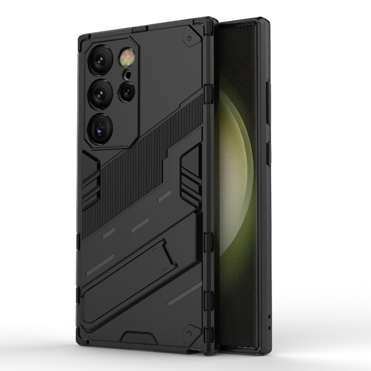 Punk Armor 2 in 1 PC + TPU Shockproof Phone Case with Invisible Holder, For Samsung Galaxy M55 5G, For Samsung Galaxy M15 5G Global, For Samsung Galaxy A55 5G, For Samsung Galaxy A35 5G, For Samsung Galaxy S24 Ultra 5G, For Samsung Galaxy S24+ 5G