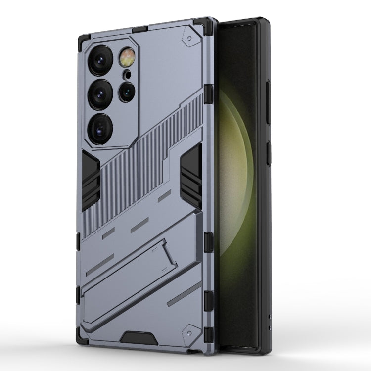 Punk Armor 2 in 1 PC + TPU Shockproof Phone Case with Invisible Holder, For Samsung Galaxy M55 5G, For Samsung Galaxy M15 5G Global, For Samsung Galaxy A55 5G, For Samsung Galaxy A35 5G, For Samsung Galaxy S24 Ultra 5G, For Samsung Galaxy S24+ 5G