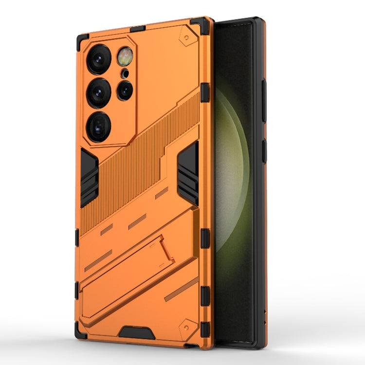 Punk Armor 2 in 1 PC + TPU Shockproof Phone Case with Invisible Holder, For Samsung Galaxy M55 5G, For Samsung Galaxy M15 5G Global, For Samsung Galaxy A55 5G, For Samsung Galaxy A35 5G, For Samsung Galaxy S24 Ultra 5G, For Samsung Galaxy S24+ 5G