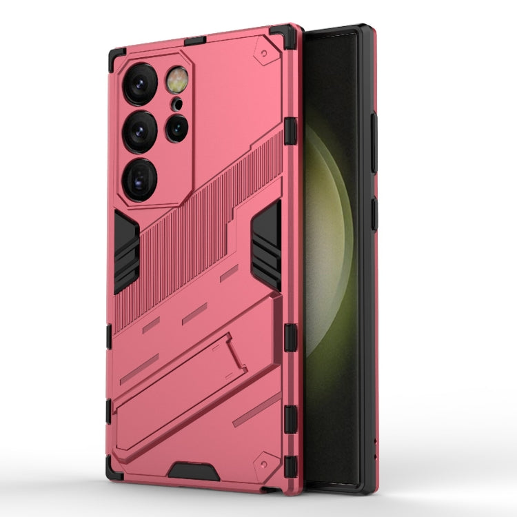 Punk Armor 2 in 1 PC + TPU Shockproof Phone Case with Invisible Holder, For Samsung Galaxy M55 5G, For Samsung Galaxy M15 5G Global, For Samsung Galaxy A55 5G, For Samsung Galaxy A35 5G, For Samsung Galaxy S24 Ultra 5G, For Samsung Galaxy S24+ 5G
