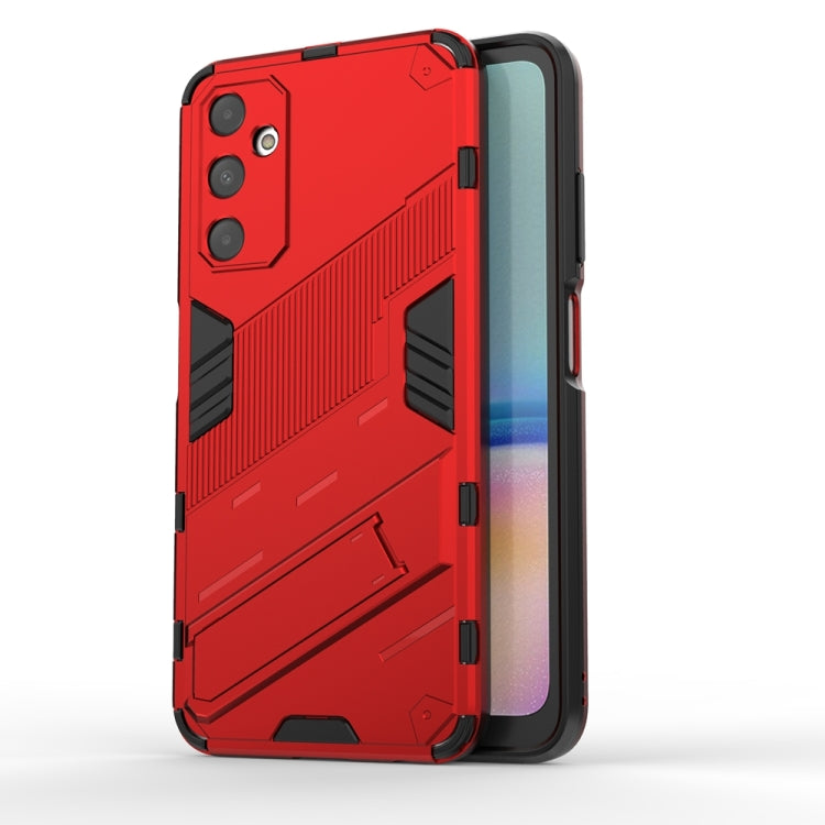 Punk Armor 2 in 1 PC + TPU Shockproof Phone Case with Invisible Holder, For Samsung Galaxy S24 5G, For Samsung Galaxy A15, For Samsung Galaxy A05 4G, For Samsung Galaxy A05s 4G, For Samsung Galaxy A25 5G, For Samsung Galaxy S23 FE 5G