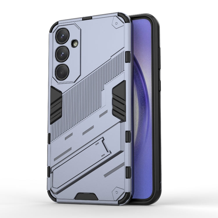 Punk Armor 2 in 1 PC + TPU Shockproof Phone Case with Invisible Holder, For Samsung Galaxy M55 5G, For Samsung Galaxy M15 5G Global, For Samsung Galaxy A55 5G, For Samsung Galaxy A35 5G, For Samsung Galaxy S24 Ultra 5G, For Samsung Galaxy S24+ 5G
