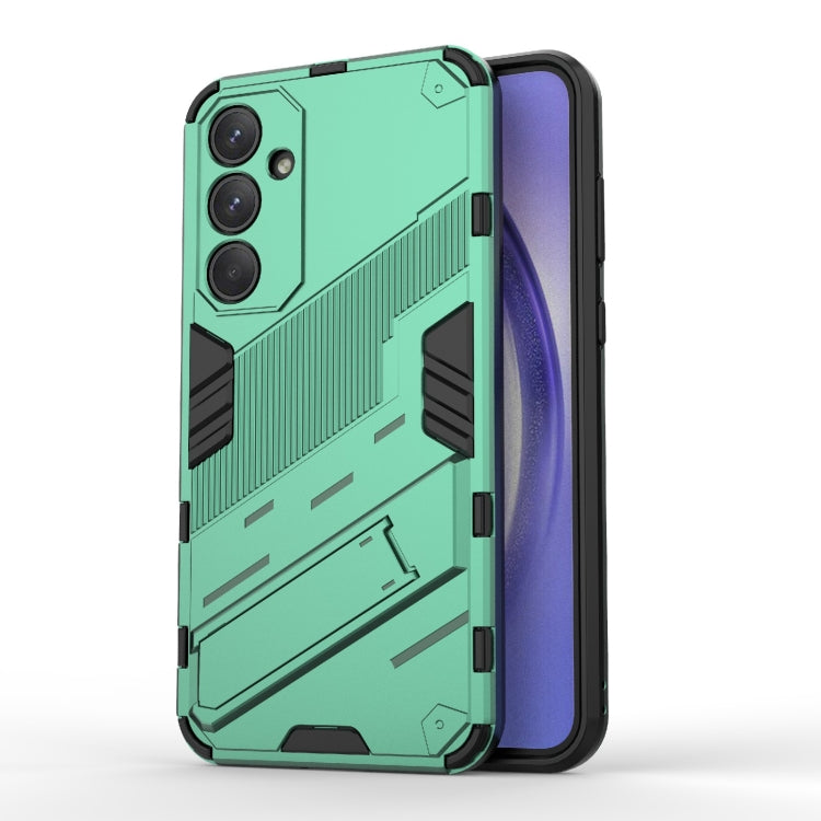 Punk Armor 2 in 1 PC + TPU Shockproof Phone Case with Invisible Holder, For Samsung Galaxy M55 5G, For Samsung Galaxy M15 5G Global, For Samsung Galaxy A55 5G, For Samsung Galaxy A35 5G, For Samsung Galaxy S24 Ultra 5G, For Samsung Galaxy S24+ 5G